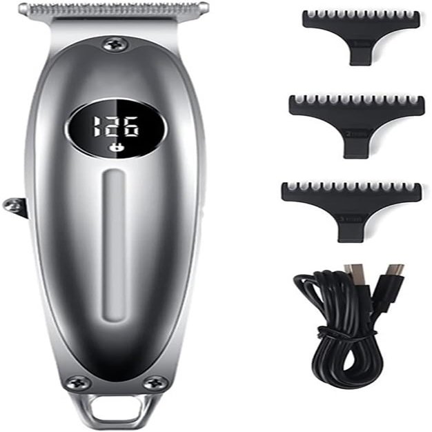 YHNNH Professional Hair Clippers for Men, Clipper All Metal Electric Cordless Trimmer 0mm Baldheaded T Blade Finish Haircut Machine