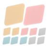 LIFKOME 12 Pcs Portable Diamond-shaped Makeup Applicators for Wet and Dry Use Comfortable Cosmetic Tools in Pink Nude White and Blue Soft Facial Powder Pads for Travel view 1