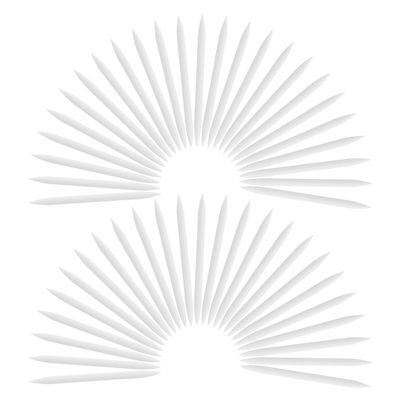 Cabilock 50pcs Soft Silicone Eyeliner Brush Tips Replacement Heads for Precise Smooth Application Versatile DIY Makeup Accessory for All Eye Styles