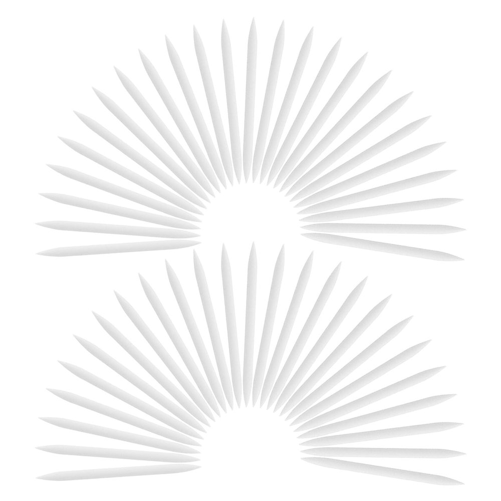 Cabilock 50pcs Soft Silicone Eyeliner Brush Tips Replacement Heads for Precise Smooth Application Versatile DIY Makeup Accessory for All Eye Styles
