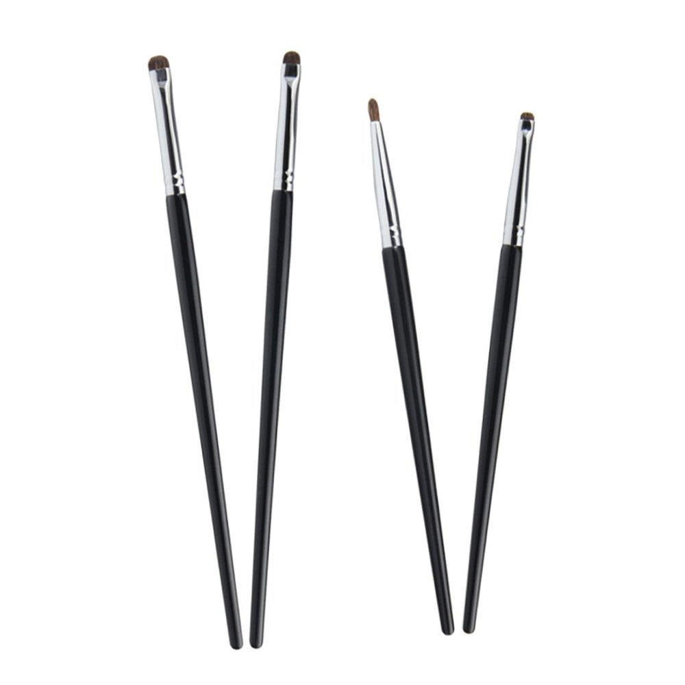 GETAJGHSD 4pcs Eyeliner Brush Set Fine Precision Eye Makeup Kit Lightweight Portable Makeup Brushes for Women Easy to Use Comfortable Grip for Beautiful Eye Looks