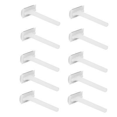 GRADENEVE 25Pcs Double-blade Hair Trimmers White Disposable Underarm Leg Hair Shavers Safe for Sensitive Skin Travel-friendly Personal Grooming Razors for Men and Women