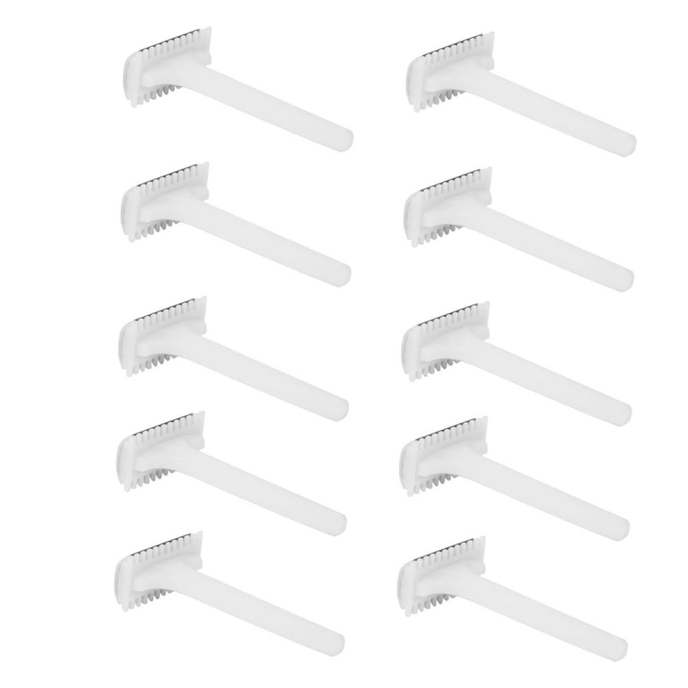 GRADENEVE 25Pcs Double-blade Hair Trimmers White Disposable Underarm Leg Hair Shavers Safe for Sensitive Skin Travel-friendly Personal Grooming Razors for Men and Women