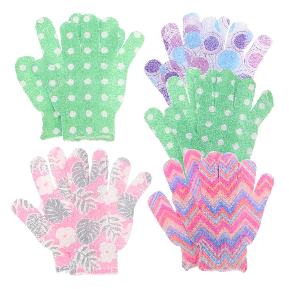 Beaupretty 10 pcs Exfoliating Bathing Gloves Nylon Body Scrubber Shower Mitts for Deep Cleansing and Rich Lightweight Portable Design for Home and Travel Use