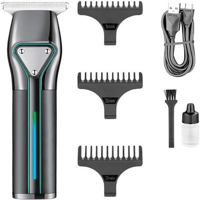 YHNNH Men's Professional Hair Clipper with Turbocharger, Adjustable Beard Trimmer, Home Haircutting Machine(Black)