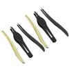 Gogogmee Stainless Steel Mini Eyebrow Tweezers Ergonomic Lightweight Eyebrow Makeup Tools for Precise Grooming and Personal Use Portable Black Clips view 1