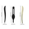 Gogogmee Stainless Steel Mini Eyebrow Tweezers Ergonomic Lightweight Eyebrow Makeup Tools for Precise Grooming and Personal Use Portable Black Clips view 2