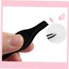 Gogogmee Stainless Steel Mini Eyebrow Tweezers Ergonomic Lightweight Eyebrow Makeup Tools for Precise Grooming and Personal Use Portable Black Clips view 3