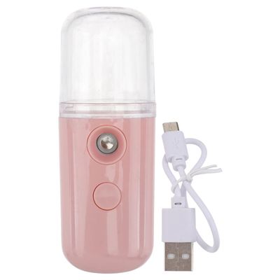 LIFKOME USB Rechargeable Nano Facial Mister Hydrating Portable Face Humidifier Handy Cool Mist Sprayer for Moisturizing and Softening Dry Skin with Instant Non-sticky Moisture Random Color