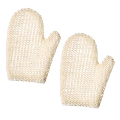 STOBAZA 2pcs Exfoliating Shower Gloves Comfortable Bath Scrubber Honeycomb Texture Dead Skin Remover Body Mitts for Smooth Supple Skin and Deep Cleansing