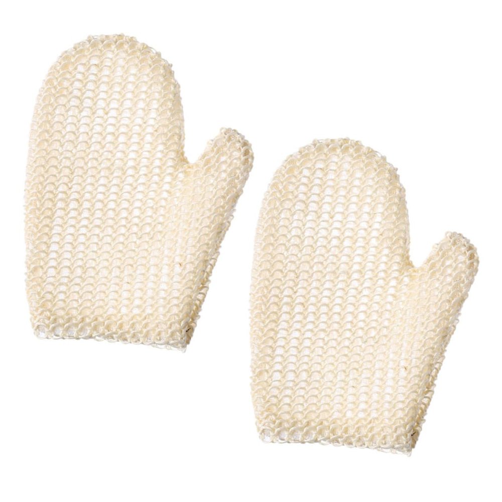 STOBAZA 2pcs Exfoliating Shower Gloves Comfortable Bath Scrubber Honeycomb Texture Dead Skin Remover Body Mitts for Smooth Supple Skin and Deep Cleansing