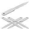 HOOTNEE 5pcs Stainless Steel Double-Sided Nail Files Welded Manicure Pedicure Tools for Natural Nails Home and Salon Use Smooth Buffing Block Toenail File view 1