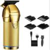 YHNNH Men's Professional Hair Clipper, Rechargeable Cordless Hair Clipper for Barbers, Powerful Motor, Easy Haircuts and Beard Trimming.(Gold) view 1