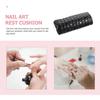 YUYUETIME PU Hand Pillow for Manicure Nail Art Rest Cushion with Stable Soft Support Clean Black Half-moon Design Wrist Pillow for Salon and Home Use view 3