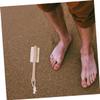 GETAJGHSD 3pcs Double-Sided Foot Brush with Wooden Handle for Shower One Pumice Stone and Bristles Foot Care Tool for Dead Skin Removal view 4
