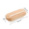 SOLUSTRE 4Pcs Wooden Manicure Brush Dual-sided Bristle Nail Hand Scrub for Men Women Portable Nail Art and Pet Paw Cleaning Random Color view 4