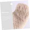 LOORGVEL 2pcs Natural Sisal Bath Gloves Exfoliating Mitts Body Scrubber for Deep Cleansing Shower Use Skin-friendly Woven Texture for Smooth Soft Healthy Skin for Back Neck Shoulder view 4