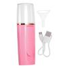 Cabilock USB Rechargeable Nano Facial Steamer Warm Mist Sprayer Moisturizing Face Humidifier for Deep Cleansing Pores and Skin Care Portable Pink Cold Spray Device Silent Operation view 1