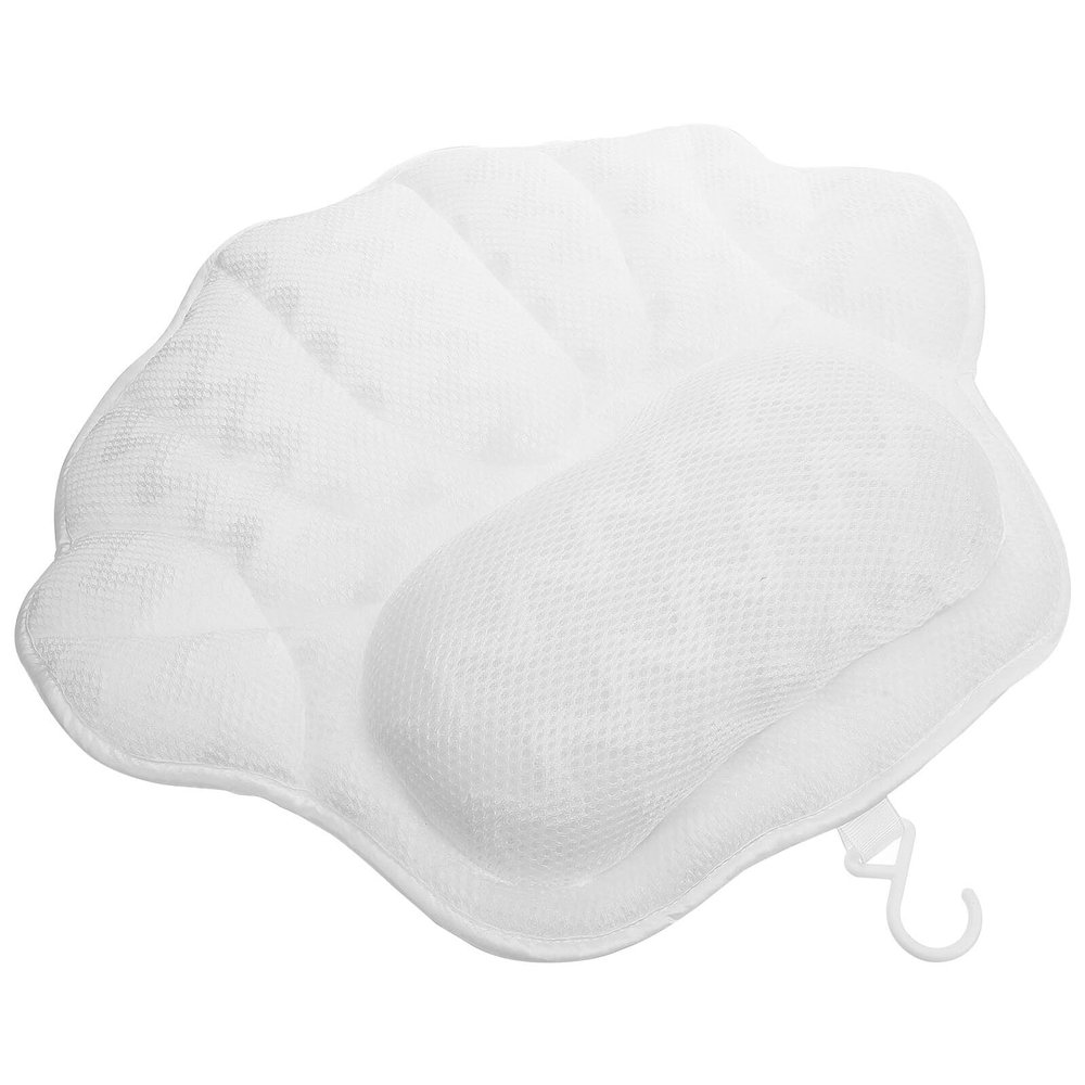 GALPADA Washable Bathtub Pillow with Strong Suction Cups Lightweight Spa Neck and Headrest Cushion for Soaking Tubs Non-Slip Support for Massage and Travel Use