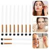GRADENEVE 10pcs Eye Shadow Brush for Women Precision Applicators with Comfortable Grip Compact Makeup Tools for Blending and Contouring Portable Eye Makeup Brushes for Personal and view 3