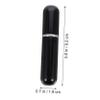 LIFKOME 5pcs 5ml Glass Spray Perfume Bottle Mini Compact Refill Set view 2