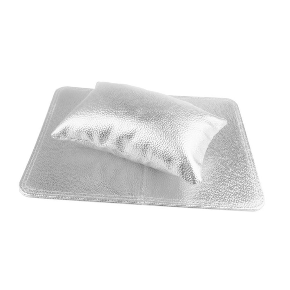 YUYUETIME Portable Manicure Nail Mat Set with PU Arm Rest and Hand Cushion Sweatproof Nail Pillow and Professional Salon Use