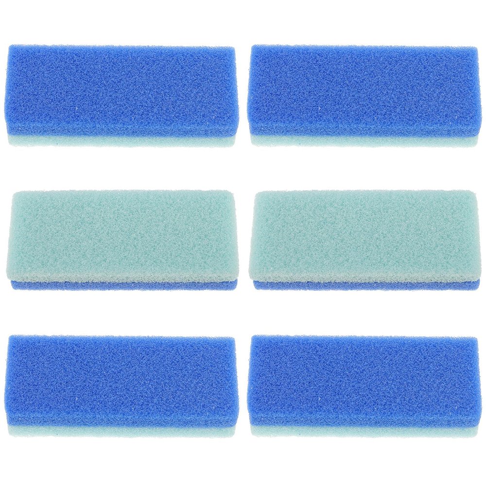 MERRYHAPY 6pcs Foot Pumice Stones Small Block Heel Scrubber Exfoliating Foot File for Dead Skin Removal and Massage Stimulates Circulation for Spa Pedicure Use
