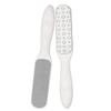 Cabilock 2 Pcs Stainless Steel Pedicure File Double Sided Callus Remover Foot Scrubber Rasp for Dead Skin Exfoliating Hard Skin Heel Grater White view 1