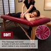 32" Wide Massage Table Cover|100% PU,Massage Table Cover Protector|Wipeable, Reusable & Waterproof Vinyl Massage Table Cover for Square Massage Tables(Dark Red,80cm,1Pack view 4