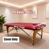 28 Inches Wide Vinyl Massage Table Cover with Face Hole | 100% PU Massage Table Cover Protector | Wipeable, Reusable & Waterproof Vinyl Cover for Square Massage Tables Dark Red,70cm,1Pack view 2
