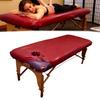 32 Inches Wide Vinyl Massage Table Cover with Face Hole | 100% PU Massage Table Cover Protector | Wipeable, Reusable & Waterproof Vinyl Cover for Square Massage Tables Dark Red,80cm,1Pack view 1