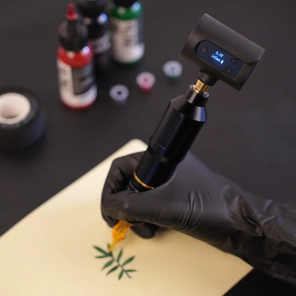 Tattoo Kit Professional Wireless Rotary Tattoo Machine Kit With 1400MAH Power Tattoo Pen Kit for Tattoo Beginners