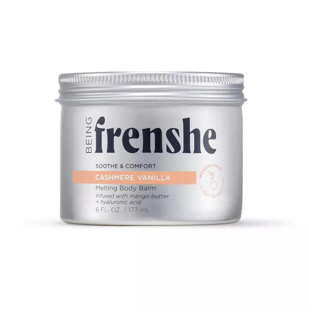 Being Frenshe Cashmere Vanilla BODY BALM | Cashmere Vanilla Body Balm, 6 Fl Oz | Infused with essential oils