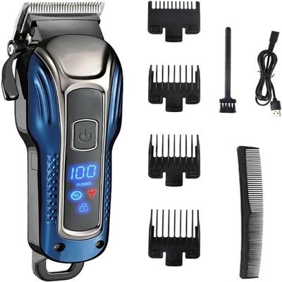 YHNNH Professional Men's Hair Clipper, Smart Display, 4-Speed Adjustable, Electric Hair Clipper and Shaving Trimmer.