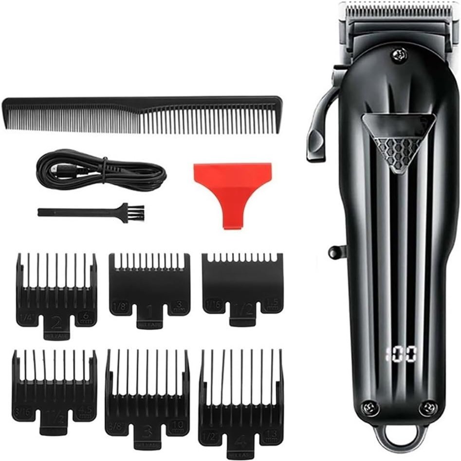 YHNNH Men's Hair Clippers, Professional Beard Trimmer, Rechargeable Cordless Hair Clippers, Gradient Electric Clippers