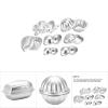 AYNEFY Metal Bath Bomb, Fizzy Crafting DIY Cake Mould Tools Aluminum Alloy Semicircle Cake Baking Tool Crafts Crafting Press Mould for Handmade Soaps Candle Cake Ice Cream (Combination 8) view 4