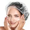 100pk Disposable Shower Caps LARGE SIZE 50cm/20in Unisex Plastic Hair Caps for Deep Conditioning Shower Cap Reusable Waterproof for Women Men Thin Design view 1