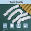 100pk Disposable Shower Caps LARGE SIZE 50cm/20in Unisex Plastic Hair Caps for Deep Conditioning Shower Cap Reusable Waterproof for Women Men Thin Design view 2