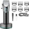YHNNH Men's Professional Hair Clipper, Wireless, Rechargeable, Adjustable Hair Clippers, with Charging Base.(Green) view 1