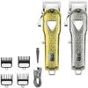 YHNNH Men's Professional Hair Clipper, All-Metal Beard Trimmer, Rechargeable Electric Hair Clipper.(Gold) view 3