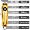 YHNNH Men's Hair Clippers, Professional Beard Trimmers, All-Metal Electric Beard Trimmers, Rechargeable Electric Hair Clippers(Silver) view 3