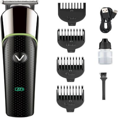 YHNNH Professional Hair Clipper, Rechargeable Cordless Men's Hair Clipper, Portable Electric Trimmer