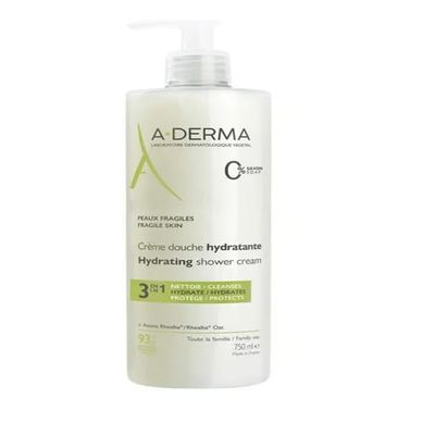 3-in-1 Hydrating Shower Cream 750ml daily skin and hair cleansing