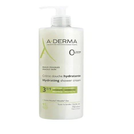3-in-1 Hydrating Shower Cream 750ml daily skin and hair cleansing