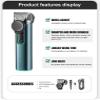 YHNNH Professional Hair Clippers for Men, Clipper Cordless Barber Rechargeable Trimmer Waterproof Cutting Machine for view 4
