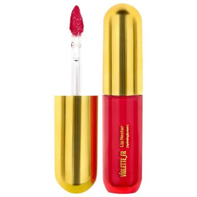 LIP Nectar Hydrating Lip Stain Long-Wear Moisturizing Lip Tint with Glossy Finish, Vegan & Cruelty-Free, Soft, Plump, Comfortable Wear - Color: Pois de Senteur- (Vibrant Pink)