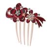 GALPADA Rhinestone Decorative Hair Comb Crystal Diamond Flower Bridal Hair Accessory for Weddings and Brides view 1