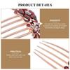 GALPADA Rhinestone Decorative Hair Comb Crystal Diamond Flower Bridal Hair Accessory for Weddings and Brides view 4