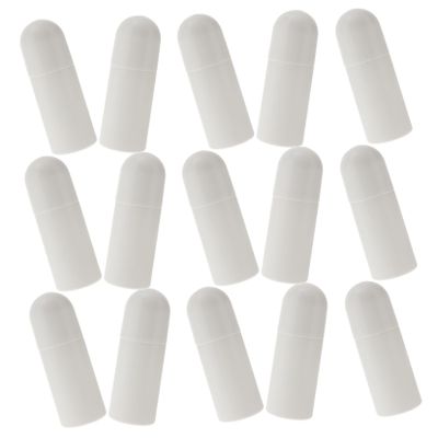SOIMISS 15pcs 50ml Roller Ball Bottles Plastic Refillable for Oils