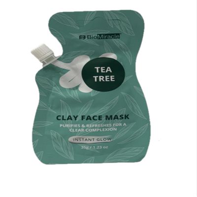 Clay Face Mask, Purifying & Refreshing Clear Complexion, Instant Glow Formula, 35g/1.23 oz (Tea Tree)